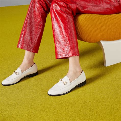 gucci white loafers women's|Gucci loafers with fur women.